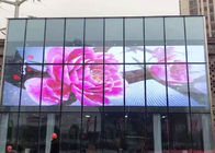 Long Lifetime Advertising Indoor Transparent Led Display With Glass Curtain Wall